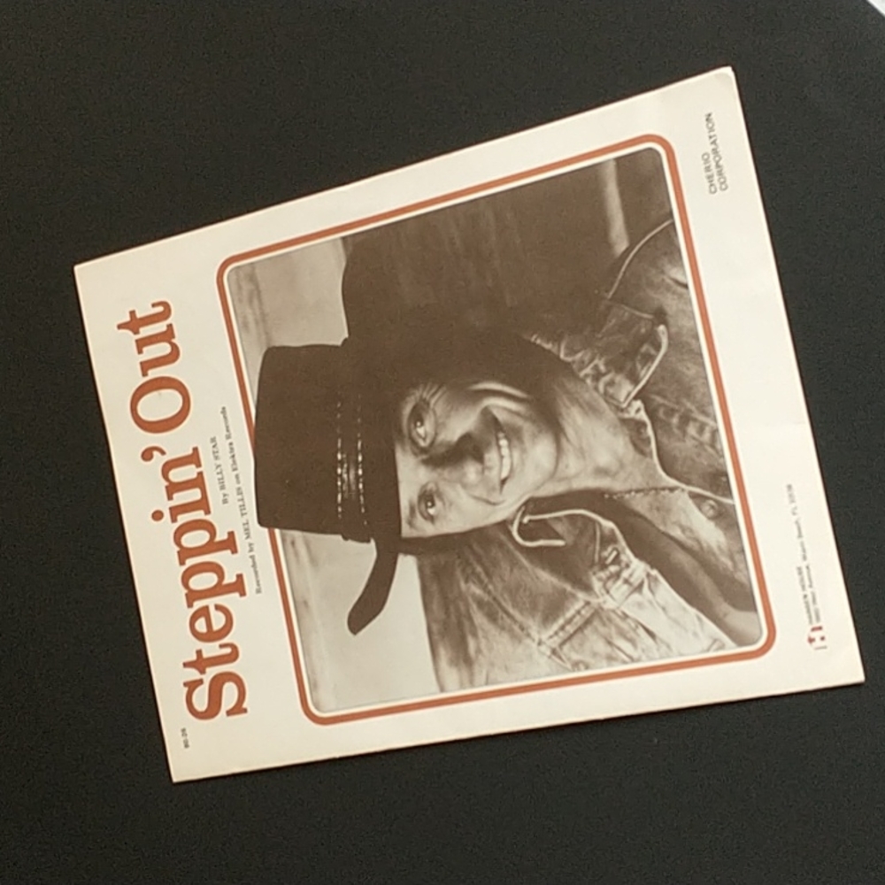 Vintage Song Music Sheet Book "Steppin' Out" by Mel Tillis 80s